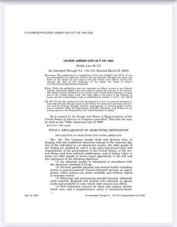 Older Americans Act